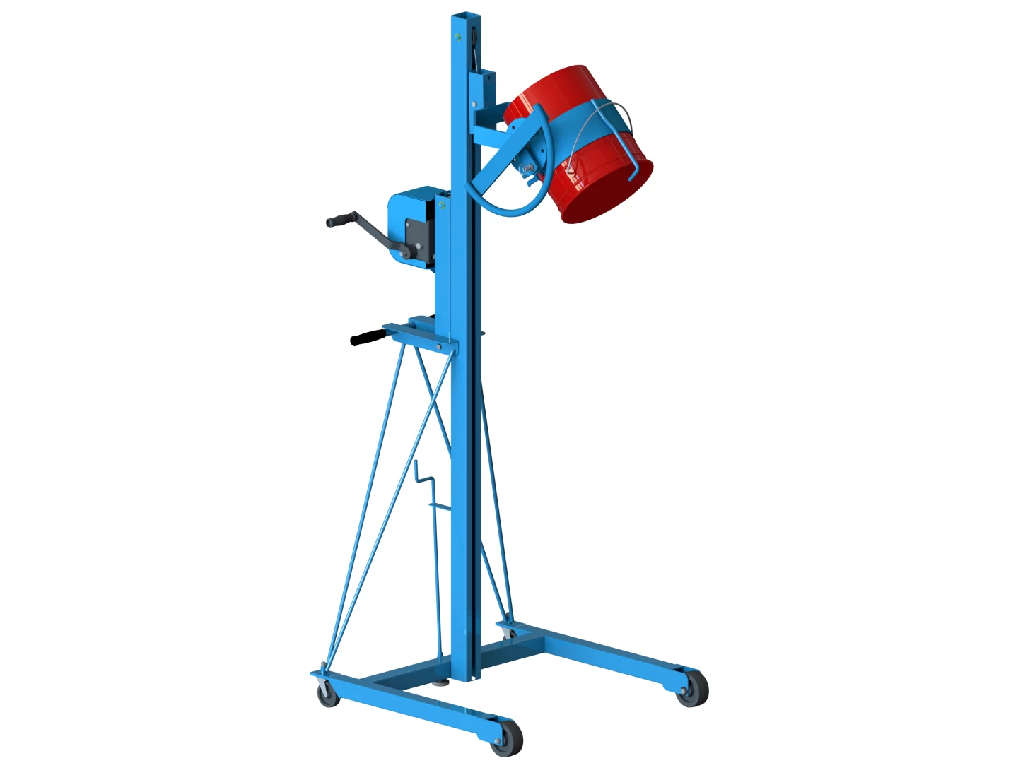 Model 83 PailPRO Pail Handler to pour a 5-gallon (19 liter) pail up to 5 feet (1.5 m) high