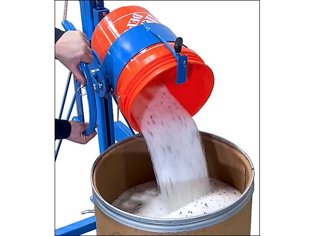 Use Hand Wheel to dispense from pail