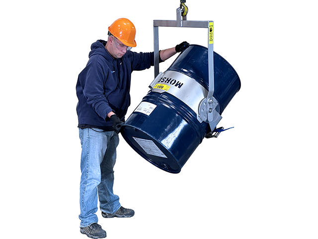 Grasp drum to turn by hand