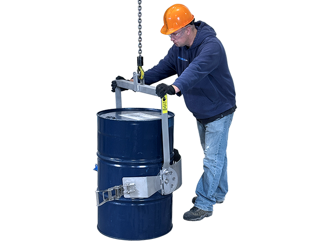 Engage drum holder between ribs