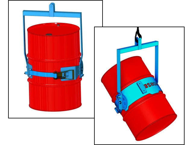 Model 85i Below-Hook Drum Carrier to pour a drum with your crane