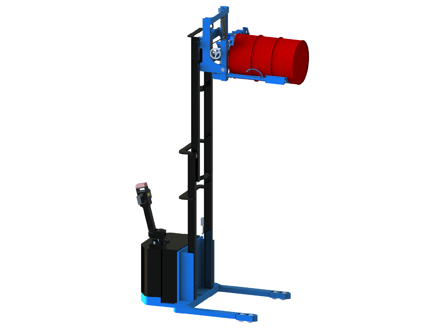 Morse Model 910 Power-Propelled Drum Racker at Full Height