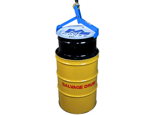 Place drum inside salvage or overpack drum