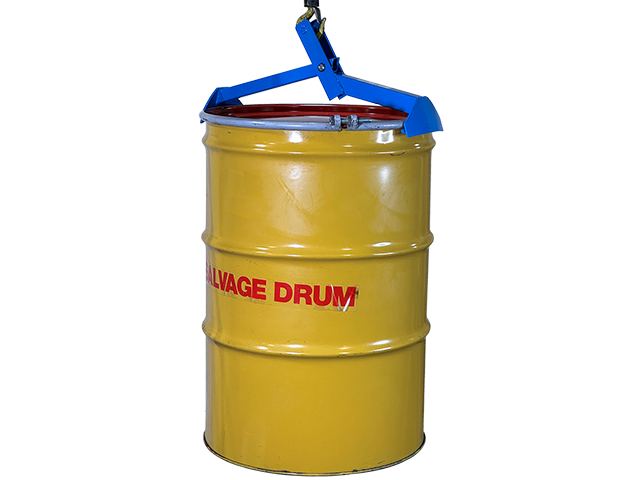 Lift 85-gallon (322L) salvage drum with lid on and secure