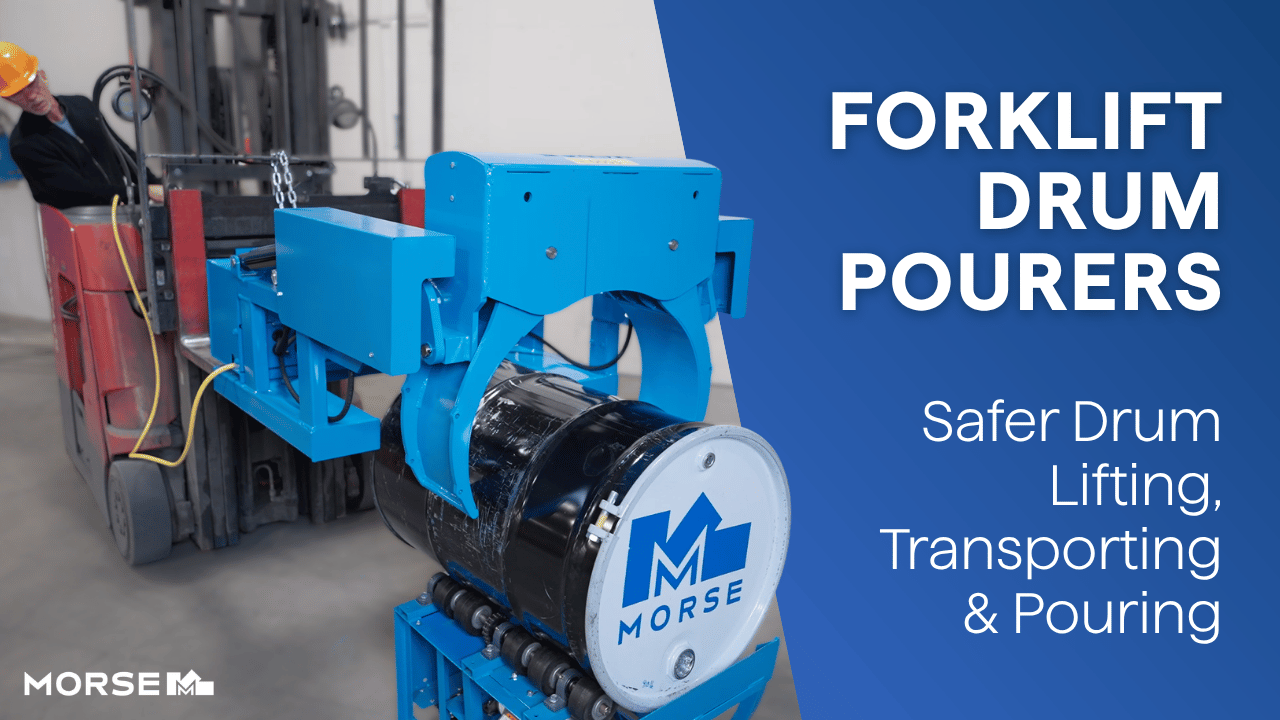 Forklift Drum Pourers: Safer Drum Lifting, Tr video image