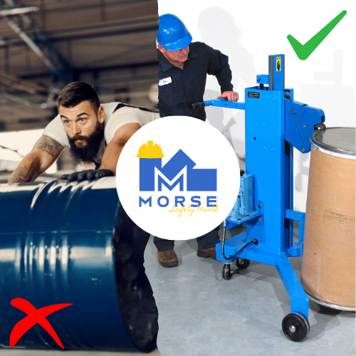 🛢️ Drum handling comes with risks—but awareness is the first step toward prevention. Here are the Top 3 Hazards we see most often: 1️⃣ Manual Lifting Injuries 2️⃣ Leaks from Punctured Drums 3️⃣ Equipment Malfunction from Lack of Maintenance Stay tuned as we share how Morse equipment helps reduce these risks. Because when it comes to safety, the best injury is the one that never happens. #NationalSafetyMonth #MorseMeansSafety #DrumHandlingTips #MaterialHandling #DrumHandlingSafety