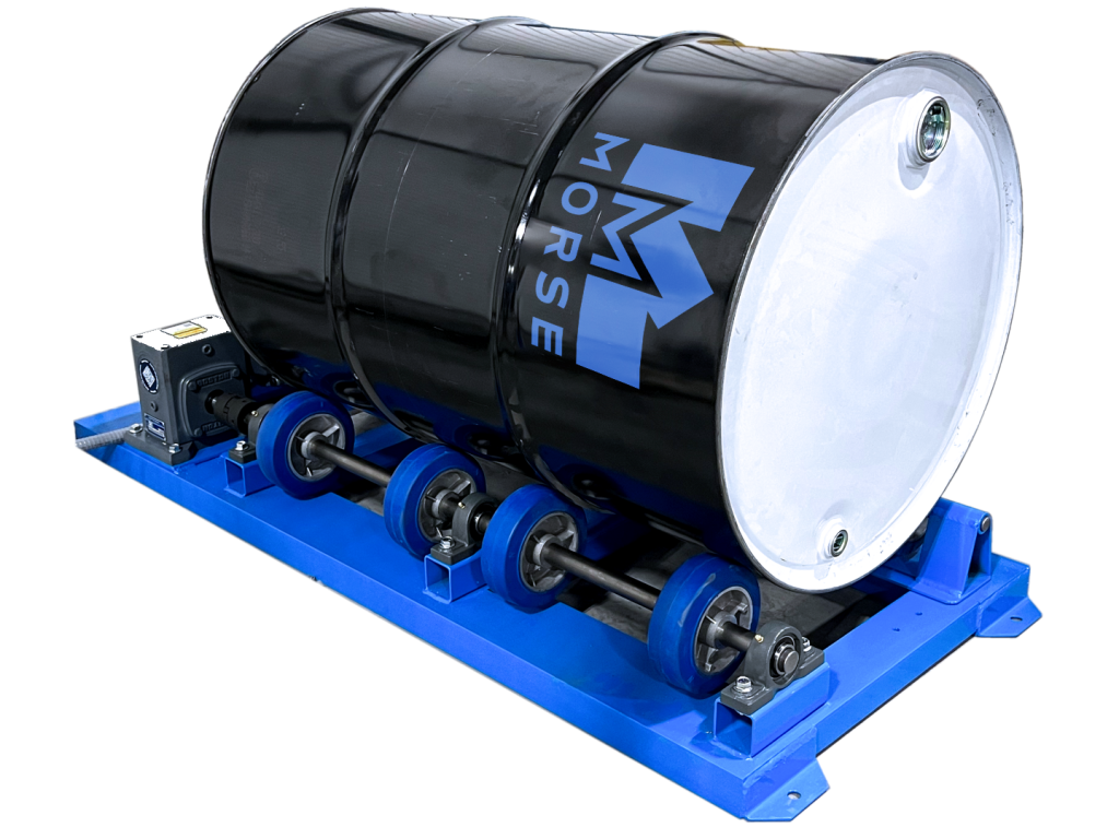 Drum Rollers: A Safer, Cleaner Way to Mix Closed Drums | Morse Manufacturing