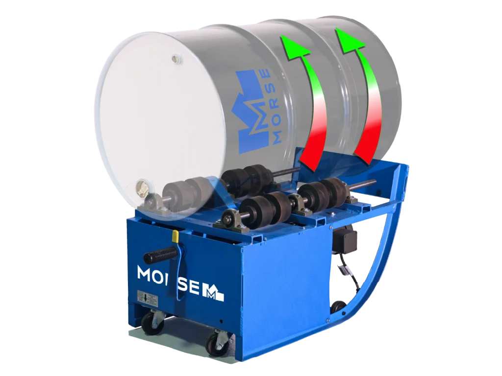 Drum Rollers: A Safer, Cleaner Way to Mix Closed Drums | Morse Manufacturing