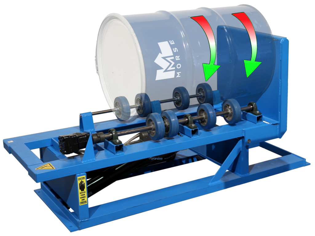 Drum Rollers: A Safer, Cleaner Way to Mix Closed Drums | Morse Manufacturing